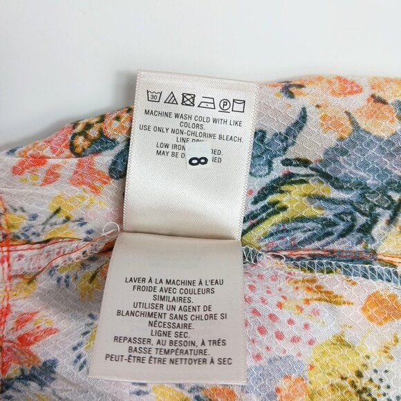 Anthropologie Floreat Lace-up Anafa Tiered Tank Top - Picture 9 of 11